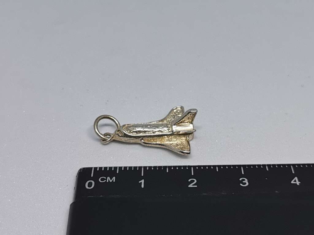 Silver Spaceship Pendant