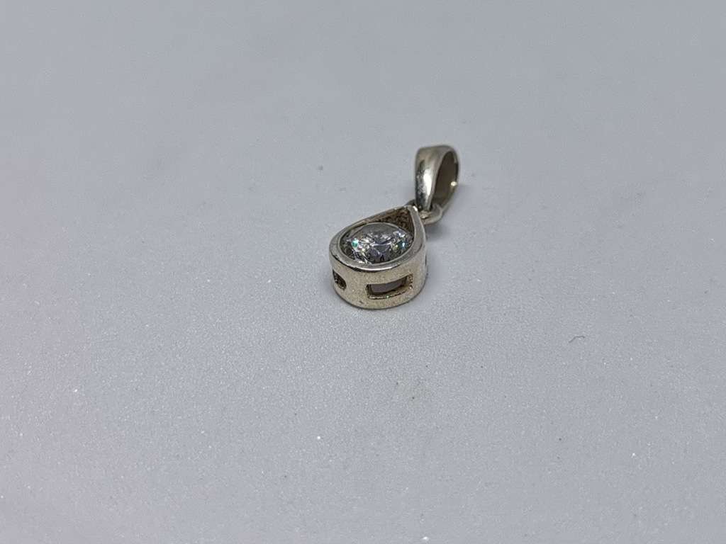 Silver Teardrop Pendant