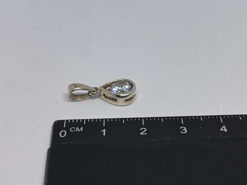 Silver Teardrop Pendant