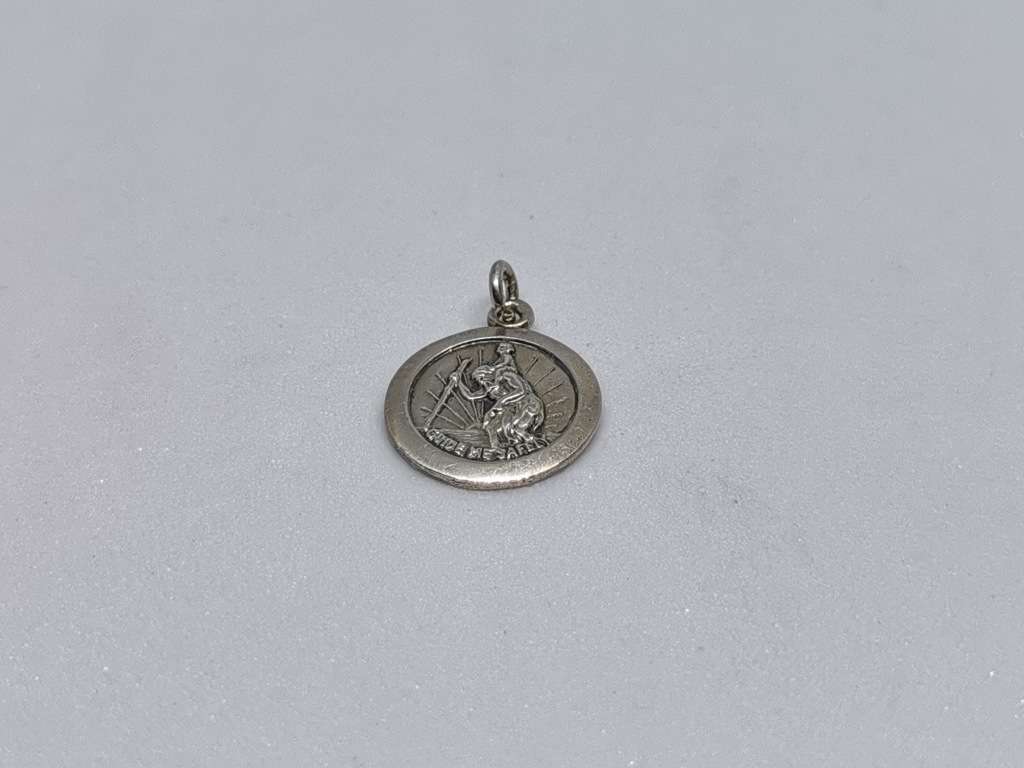 Silver St. Christopher Charm