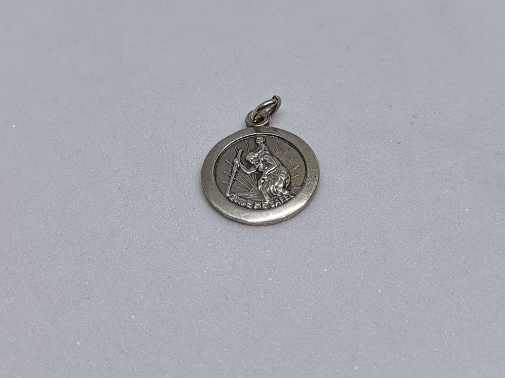 Silver St. Christopher Charm