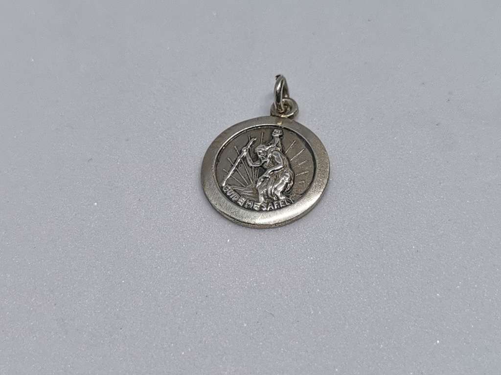 Silver St. Christopher Charm