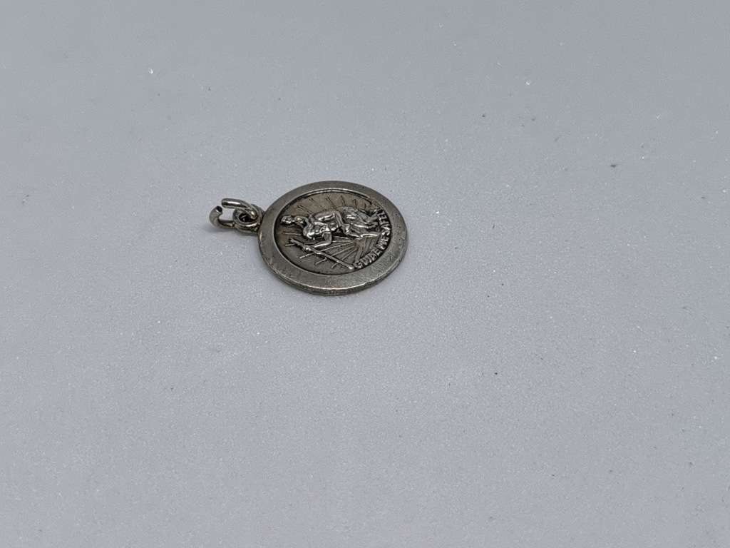 Silver St. Christopher Charm