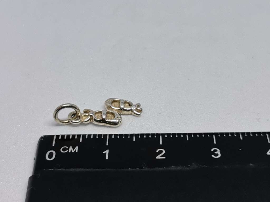 Silver Ballet Shoes Charm