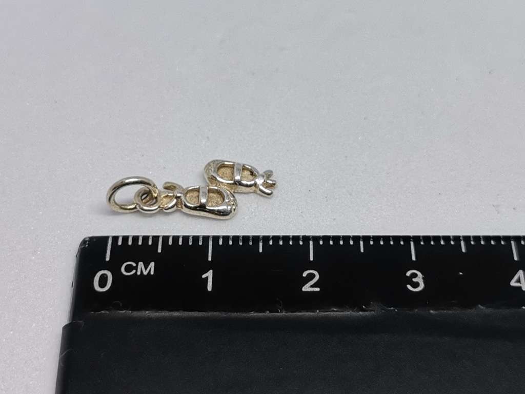 Silver Ballet Shoes Charm