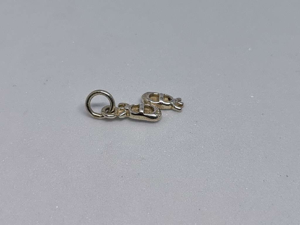 Silver Ballet Shoes Charm