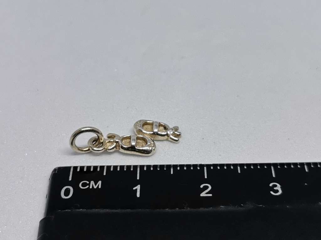 Silver Ballet Shoes Charm