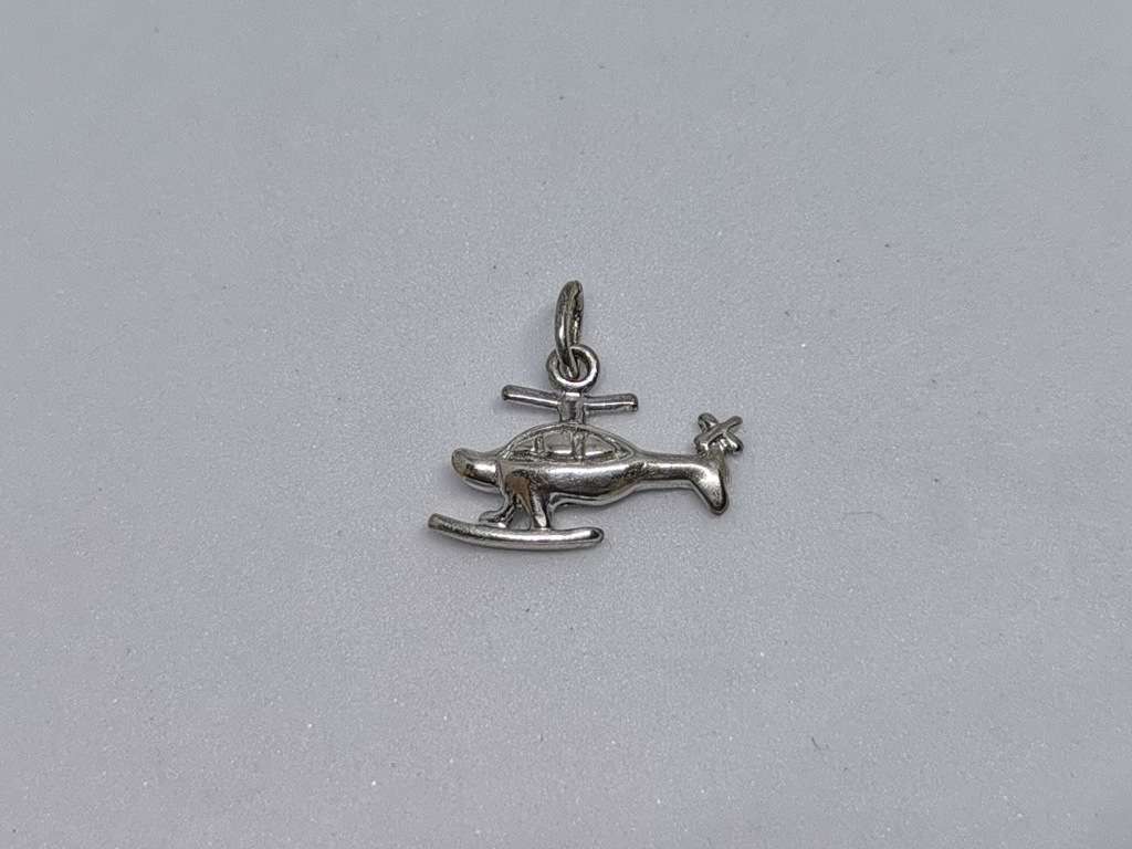*R1 Auction* Silver Helicopter Charm