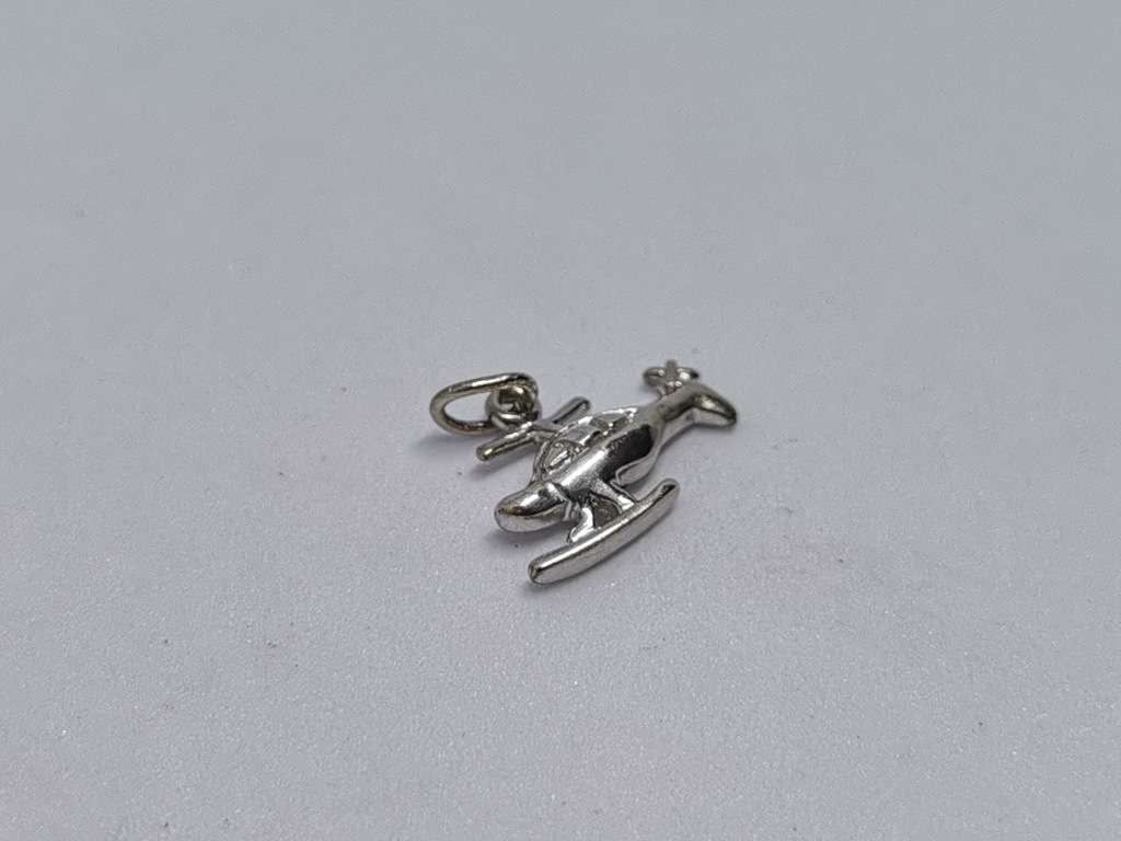 *R1 Auction* Silver Helicopter Charm