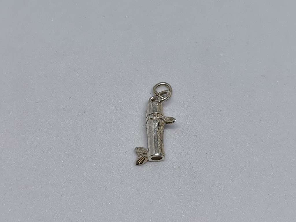 Silver Bamboo Charm