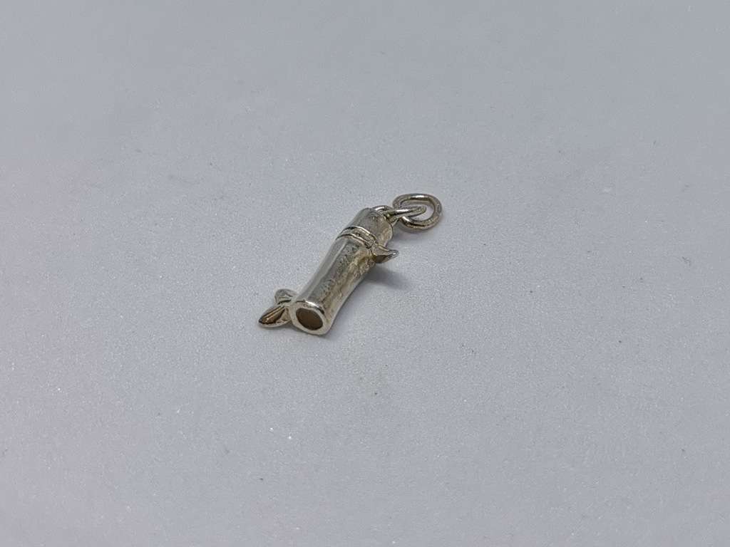 Silver Bamboo Charm