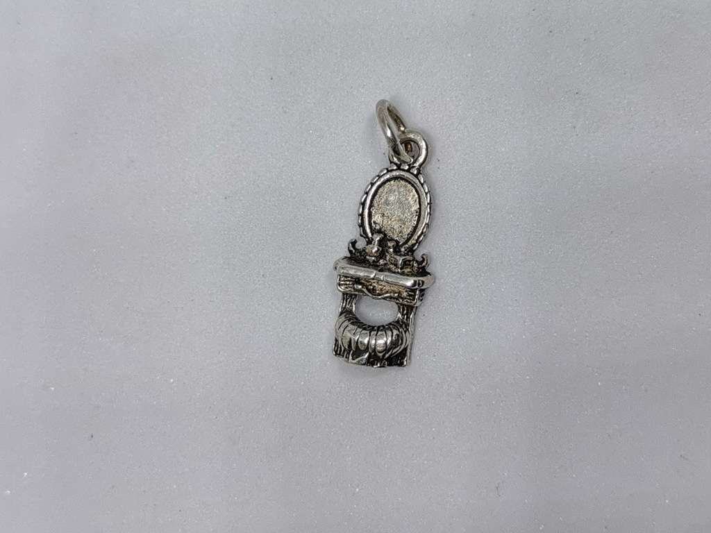 Silver Make-Up Table Charm