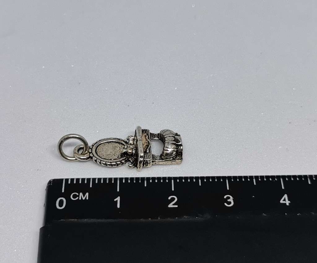 Silver Make-Up Table Charm