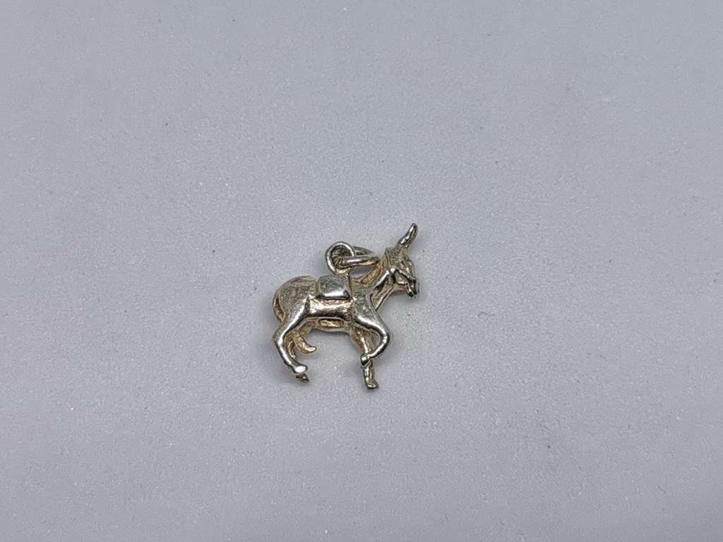 Silver Donkey Charm