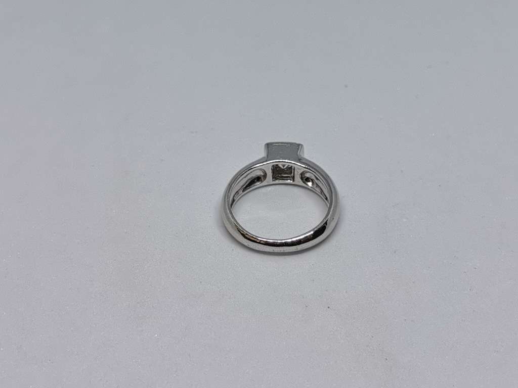 Silver Solitaire Ring