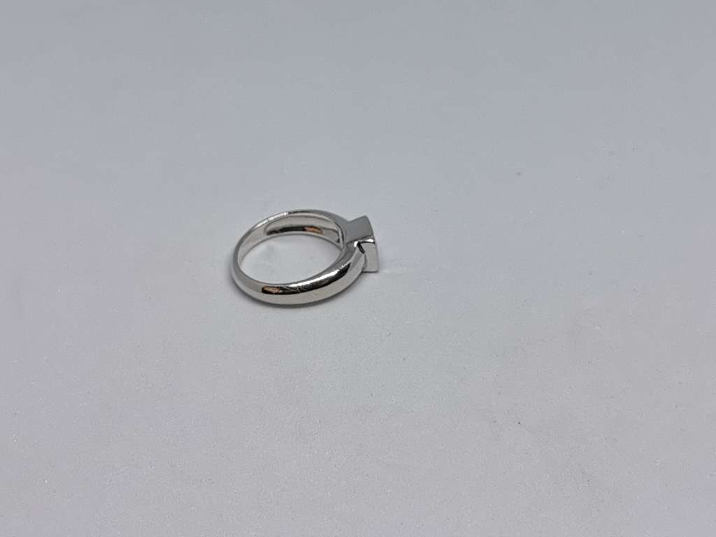 Silver Solitaire Ring