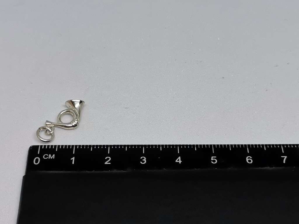 Silver Trumpet Charm