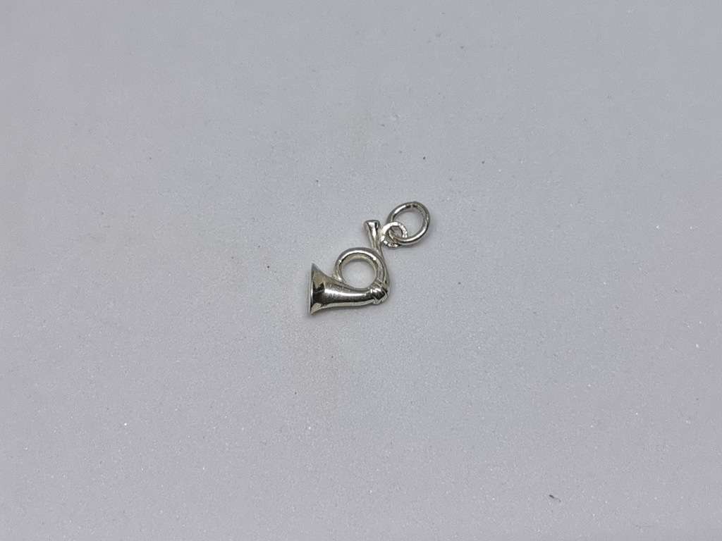 Silver Trumpet Charm
