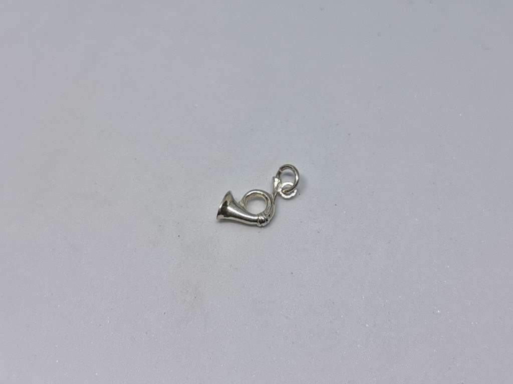 Silver Trumpet Charm