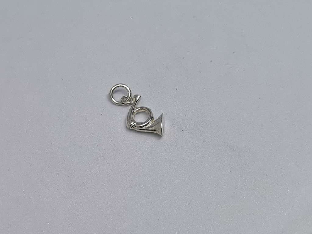 Silver Trumpet Charm