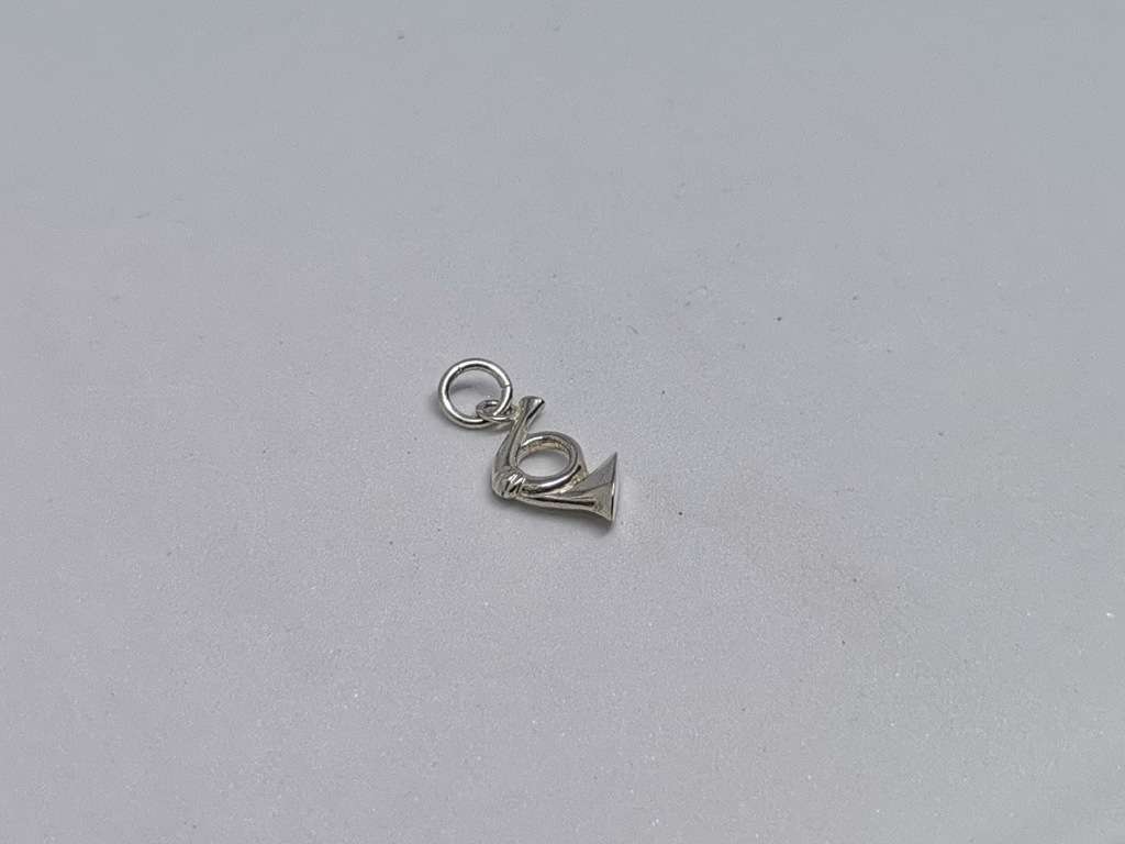 Silver Trumpet Charm