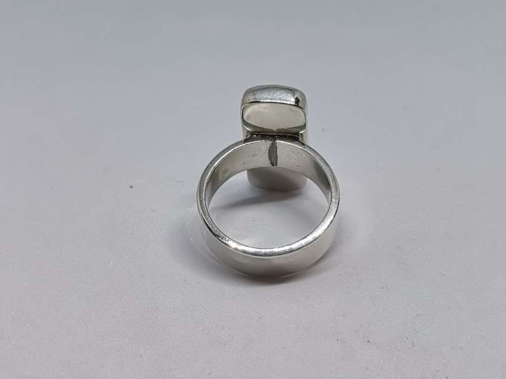 Bulky Silver Bar Ring