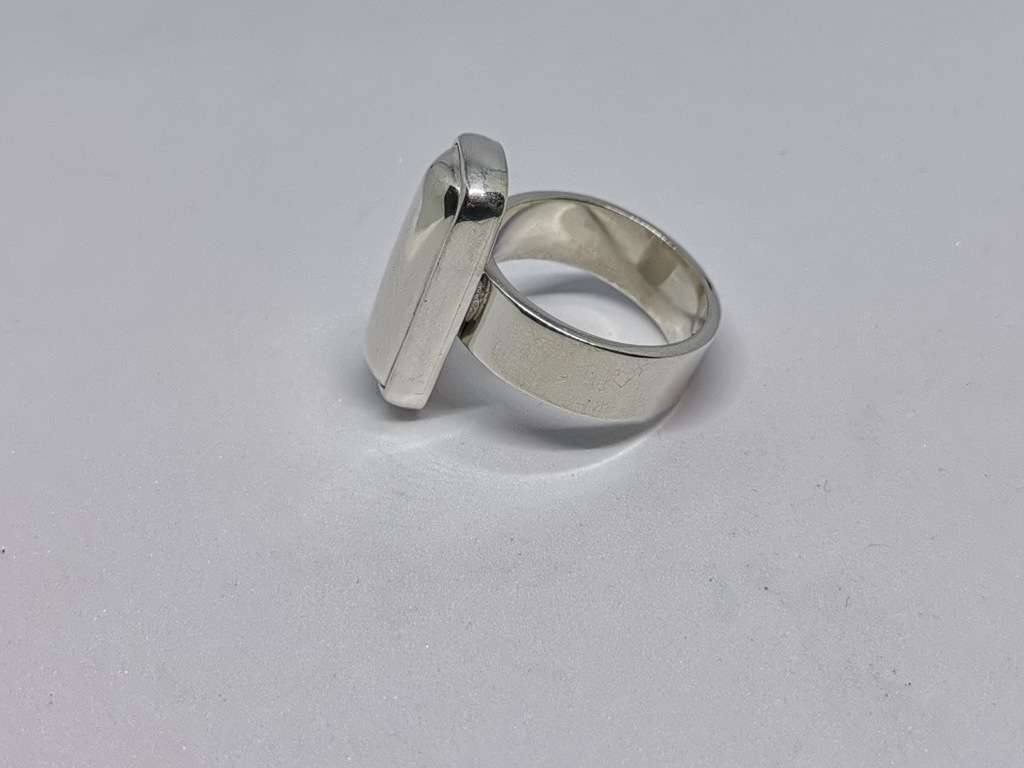 Bulky Silver Bar Ring