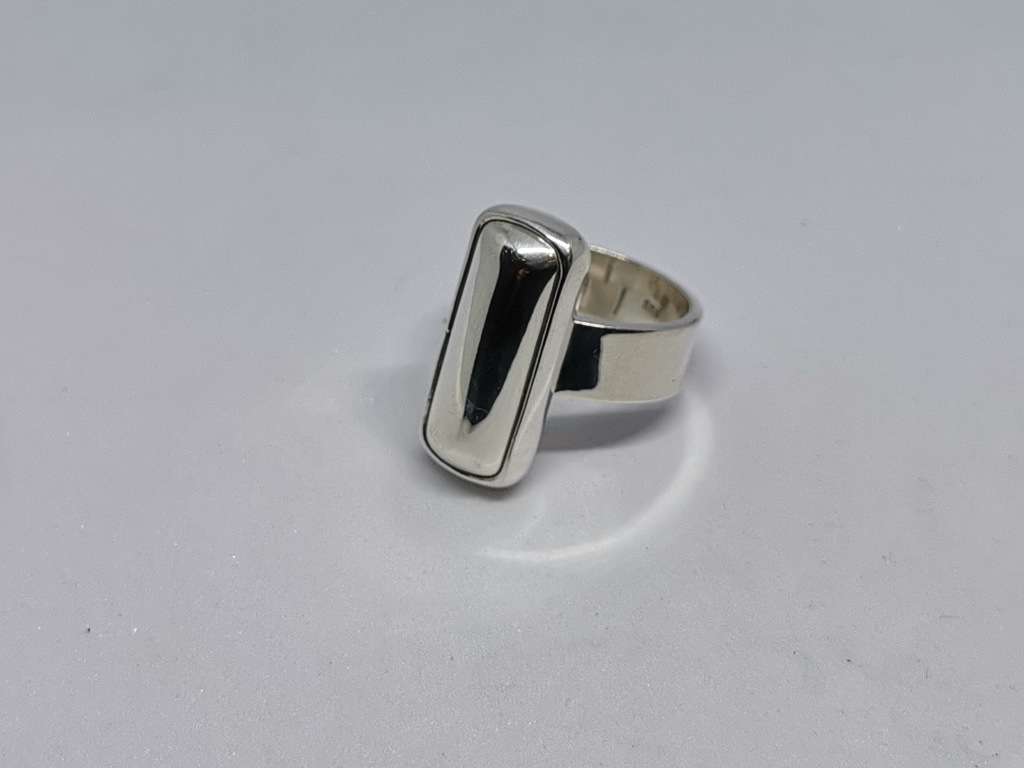 Bulky Silver Bar Ring