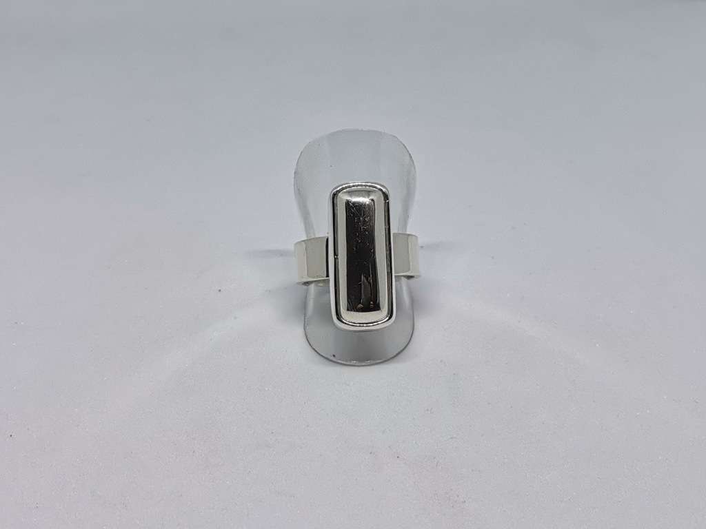 Bulky Silver Bar Ring