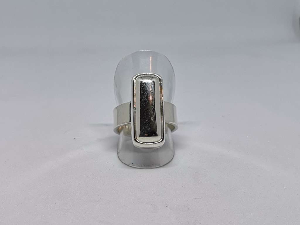 Bulky Silver Bar Ring