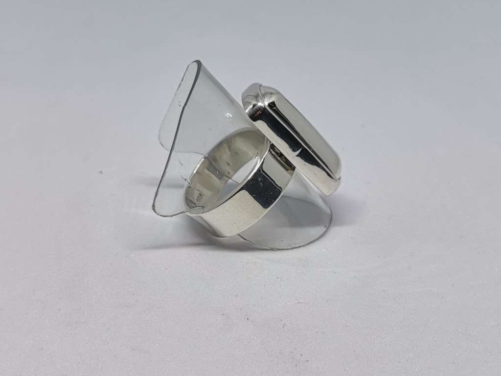 Bulky Silver Bar Ring