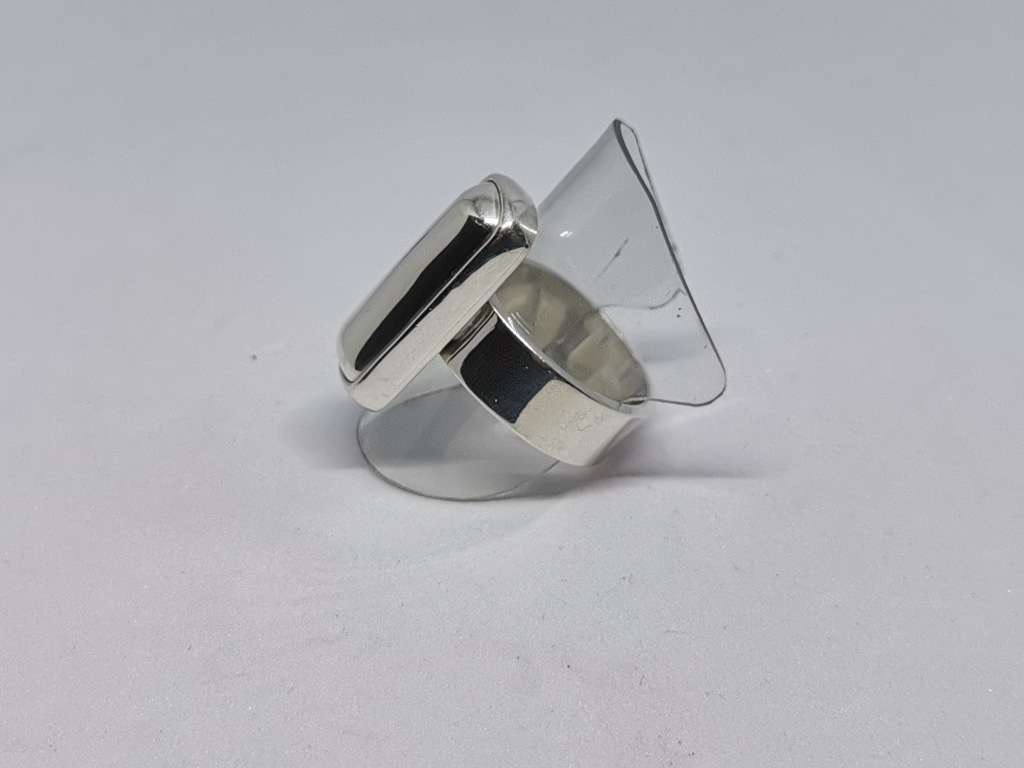 Bulky Silver Bar Ring