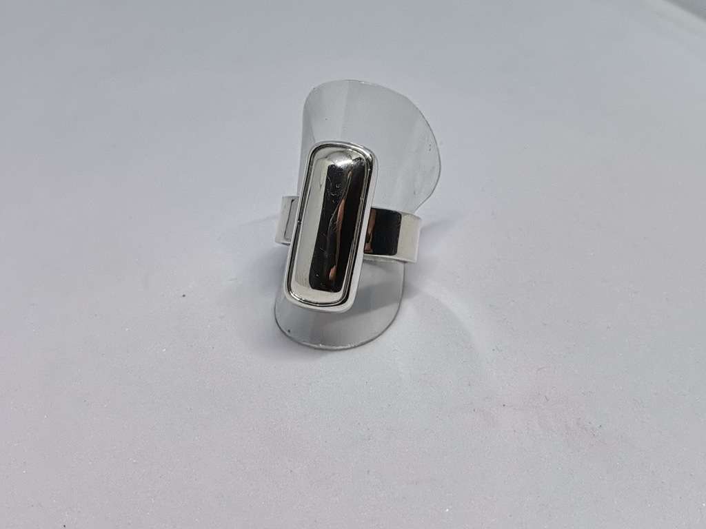 Bulky Silver Bar Ring