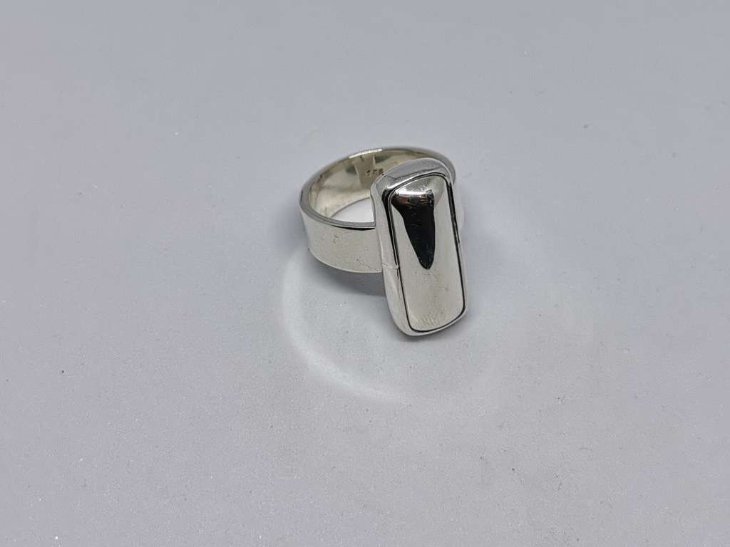 Bulky Silver Bar Ring