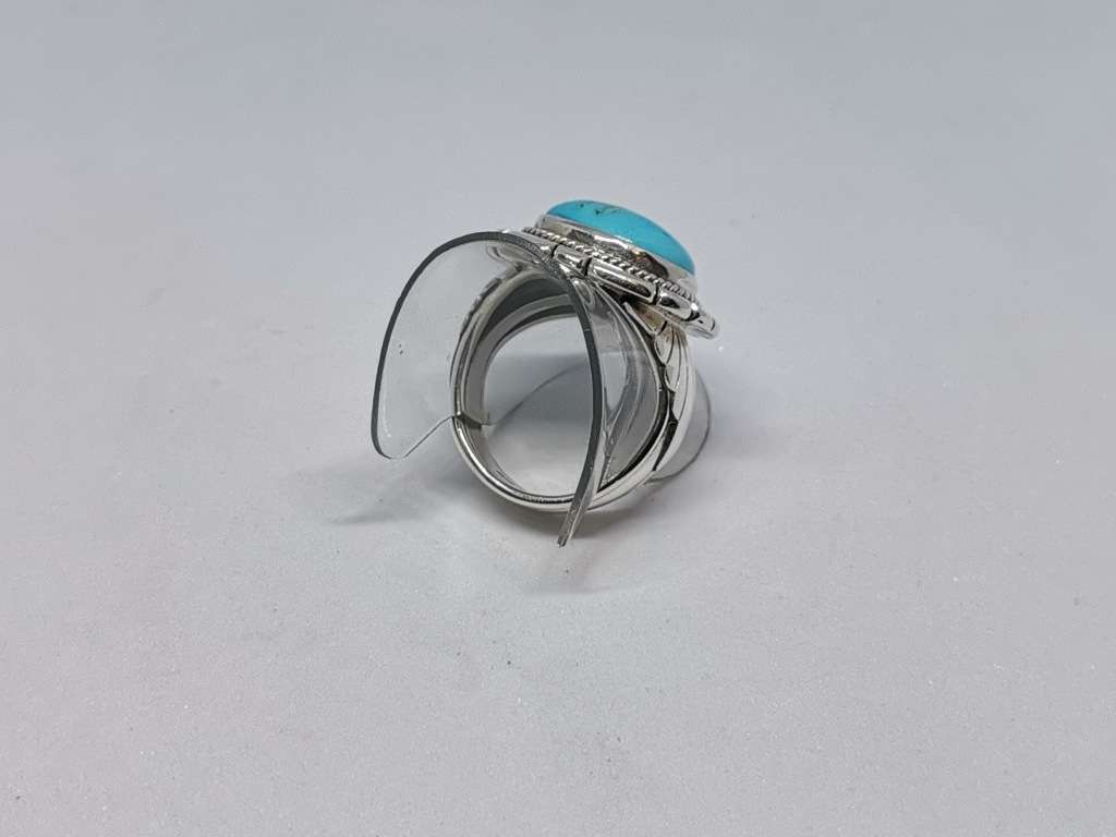 Bulky Silver Turquoise Ring