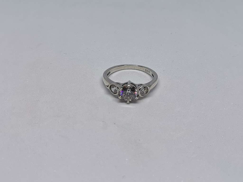 Pretty Silver Trilogy Ring