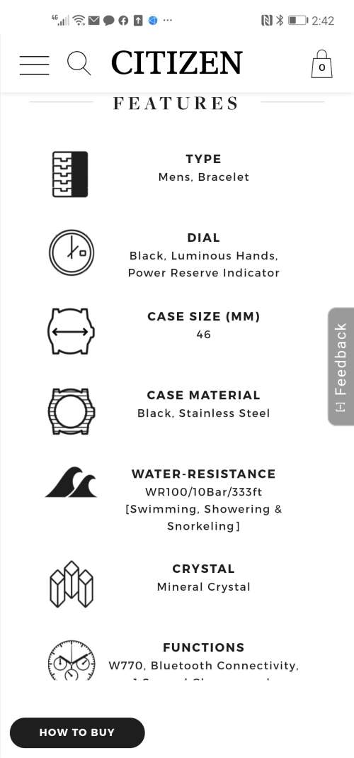 Citizen Eco-Drive Proximity Watch