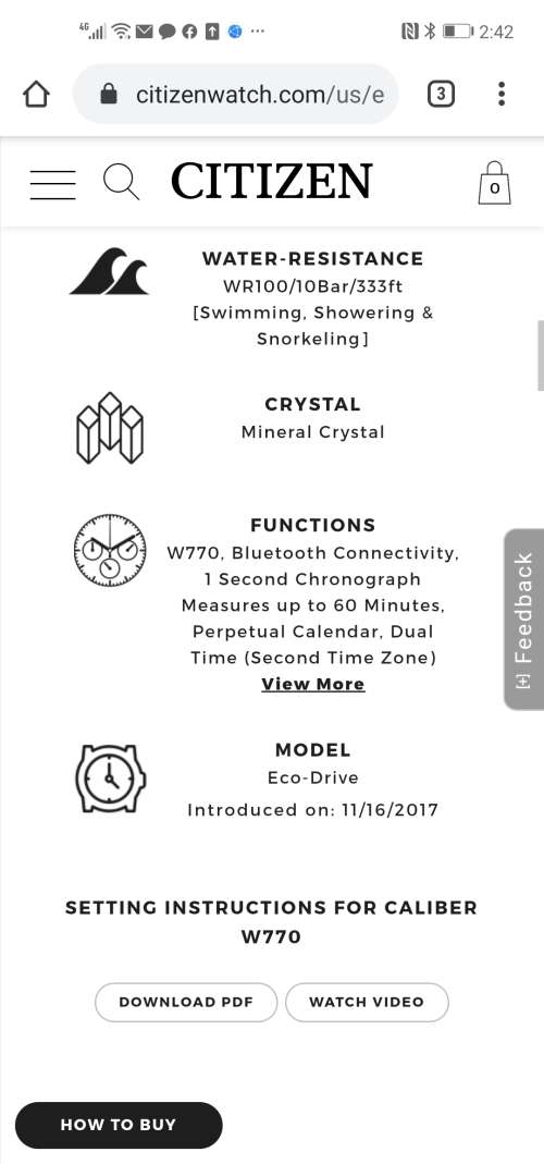 Citizen Eco-Drive Proximity Watch