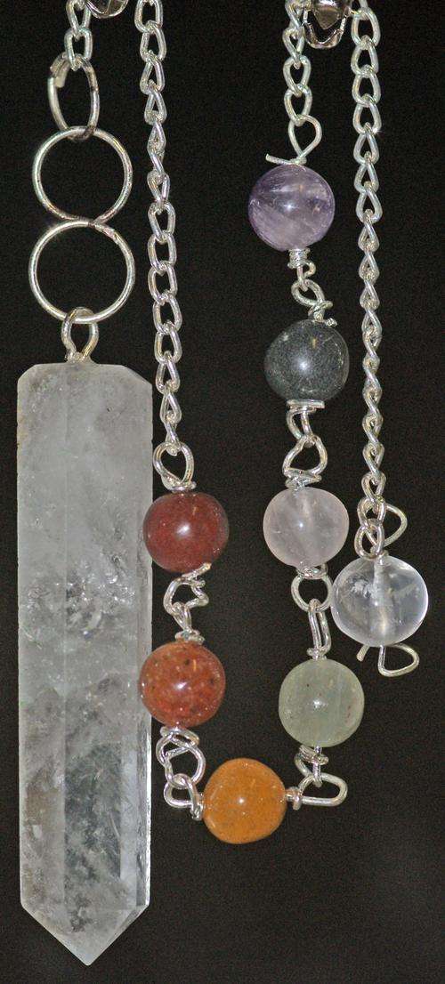PENDULUMS - NATURAL QUARTZ CHAKRA PENDULUM