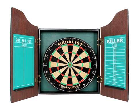 Medalist Tournament Dartboard with Cabinet