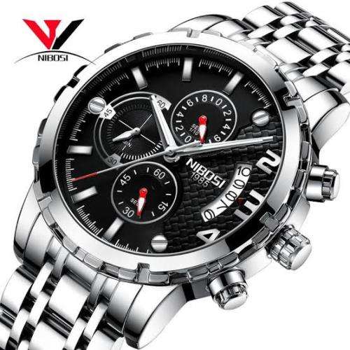 NIBOSI 1985 Mens Watches Luxury Top Brand Quartz Wrist Watch