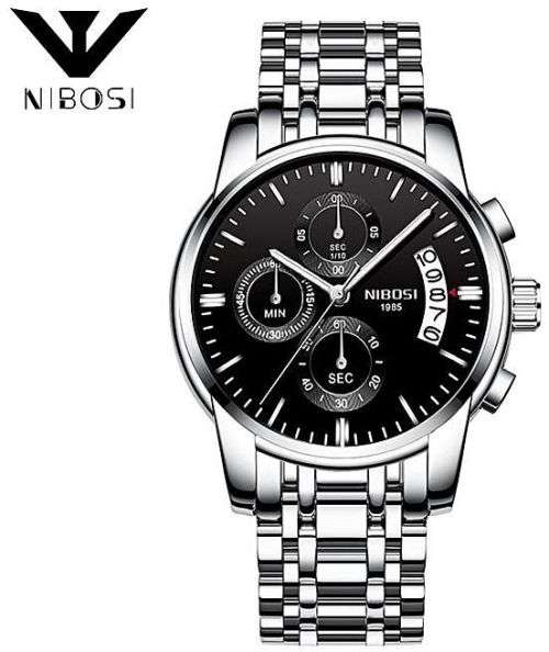 NIBOSI 1985 Mens Watches Luxury Top Brand Quartz Wrist Watch