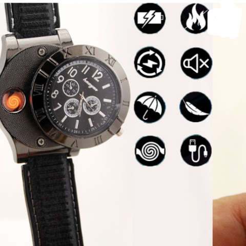 2-1 Smart Watch with Rechargeable Cigarette Lighter "No more refilling lighters" PLEASE READ BELOW