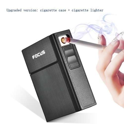 2-1 Cigarette Case Box with a Detachable USB Rechargeable Cigarette Lighter PLEASE READ DESCRIPTION