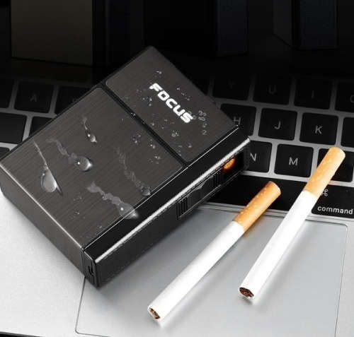 2-1 Cigarette Case Box with a Detachable USB Rechargeable Cigarette Lighter PLEASE READ DESCRIPTION