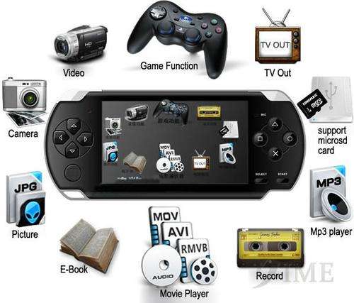 NEW PSP 4GB 4.3" Video Game 1.3 M Camera MP3 MP4 MP5 FM Radio Console Player + 2000 games+TV out