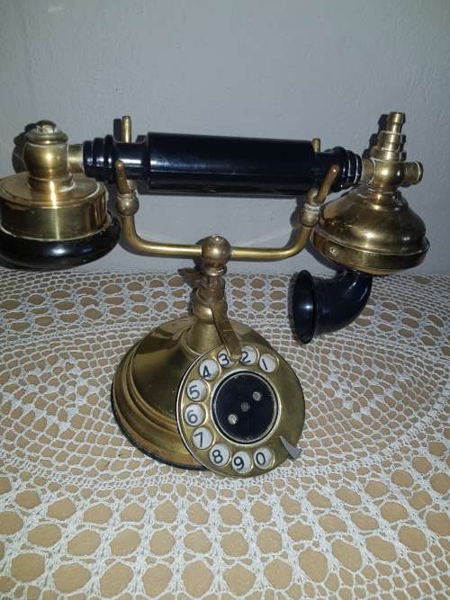 BRASS DISPLAY TELEPHONE