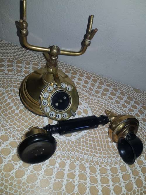 BRASS DISPLAY TELEPHONE