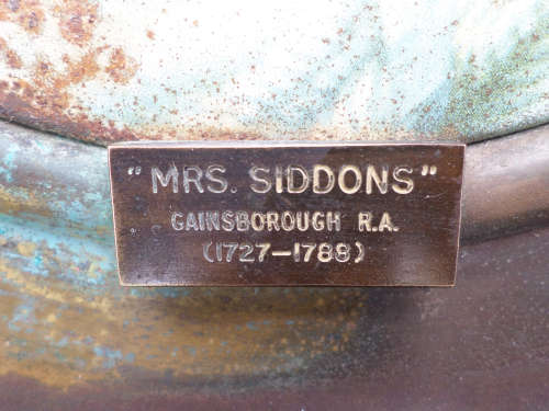 Vintage Trafford Plaque Old Masters Gainsborough `Mrs Siddons`