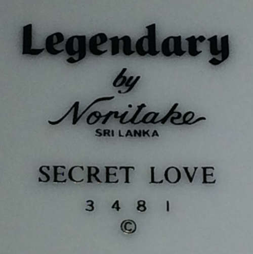 Two Noritake Legenday Secret Love Trios (Made in Sri Lanka)